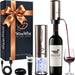Electric Wine Aerator & Opener Set with Accessories, Rechargeable Automatic Corkscrew, Aerator, Dispenser, Foil Cutter T