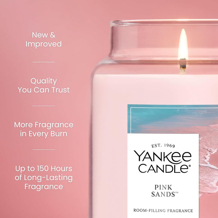 Pink Sands Scented Candle, 22oz Large Jar