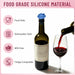 2‑Pack Silicone Wine Stoppers, Rose Shaped Bottle Stoppers