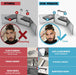 The 360 Mirror Trifold Barber 3 Way Mirror for Self Hair Cutting System