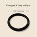 Elastic Hair Ties No Damage | Stretchable Hair Bands - Black, 12pcs