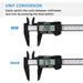 Digital Caliper, Calipers 0-6 Inch, Inch/mm Conversion, Large LCD