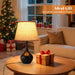 16.1" Touch Table Lamp for Nightstand, 3 Way Dimmable Small Bedroom Lamp