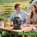 3-in-1 Camping Fan - Portable Fans Rechargeable - 24000mAh Battery Powered Fan with Light & Remote for Indoor, Outdoor, Tent, Travel, Fishing, Jobsite, Gifts for Men Dad Him - Green