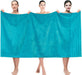 Luxury 4 Piece Bath Towel Set, 100% Cotton Turkish Bath Towels for Bathroom, 27X54 in Large Bathroom Shower Towels, Dark Gray Bath Towels
