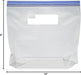 Reclosable Freezer Gallon Size Bags with Double Zipper Seal, Stand-Up Bottom, BPA Free, 90 Count (Previously Solimo)