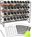 Spice Rack Organizer with 36 Spice Jars 4 oz, 396 Spice Labels