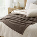 HOME Chunky Chenille Knit Throw Blanket, 50 x 60, Mocha Brown