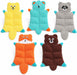 Not Stuffing Dog Toys, Soft Plush Animal Toys for Dogs,5 Pack Durable Stuffless Chew Toys for Small & Medium Dogs, Inter