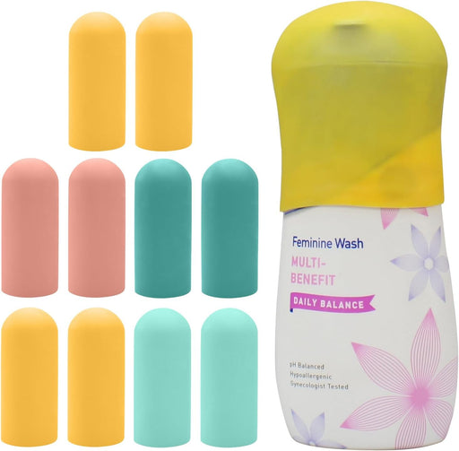 Silicone Bottle Covers Travel Essentials for Women Men, Beach Vacation Essentials, Travel Size Toiletries Accessories, C