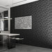 33 Pack 3D Wall Panels Diamond, Black, 12''x12''