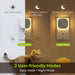 Plug-in LED Backlit Night Light 4 Packs, Motion & Dusk to Dawn Sensor