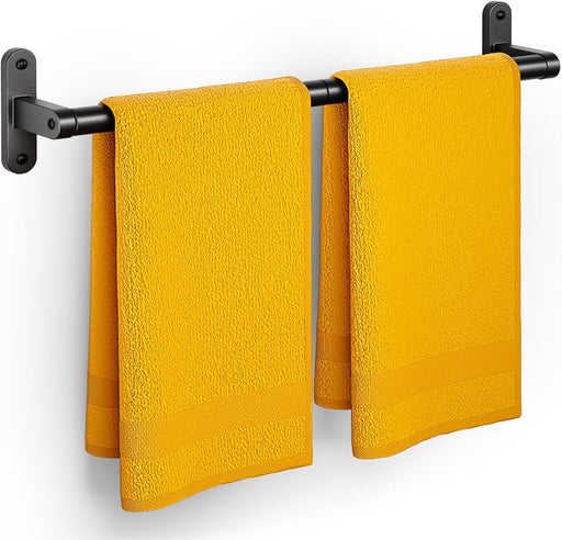 Matte Black 24" Towel Rack, Rustproof Wall Mounted Towel Bar