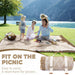 2 in 1 Extra Large Rug Outdoor Picnic Blanket Waterproof Woven Boho Mat Giant Beach Towel Travel Essential Yoga Accessor