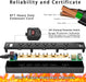 6Ft Surge Protector Power Strip with 6 Outlets & 3 USB Ports, Black