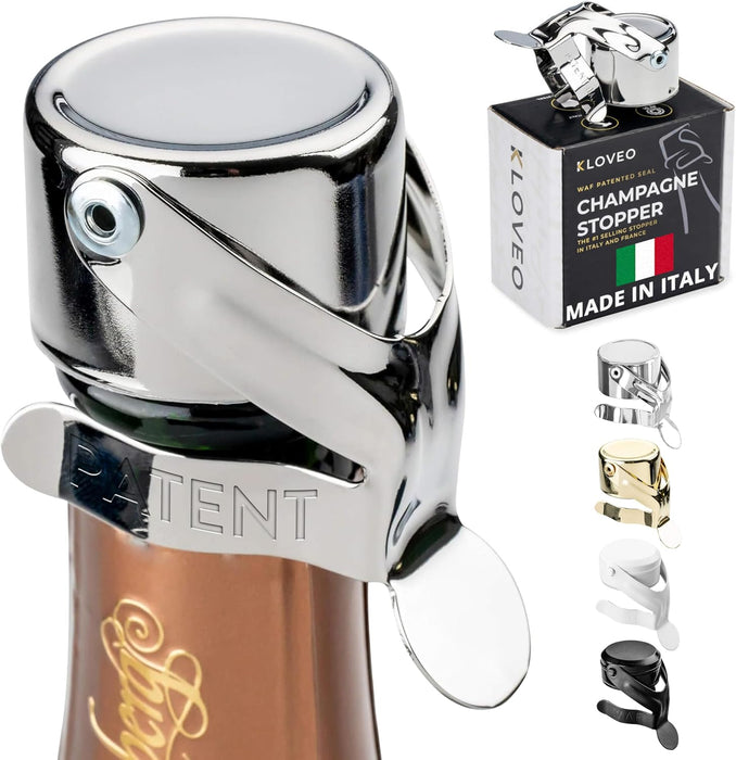 Champagne Stoppers - WAF Patented Seal - Made in Italy