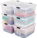 6-Pack 32.5 Quart Clip Box with Latching Lid