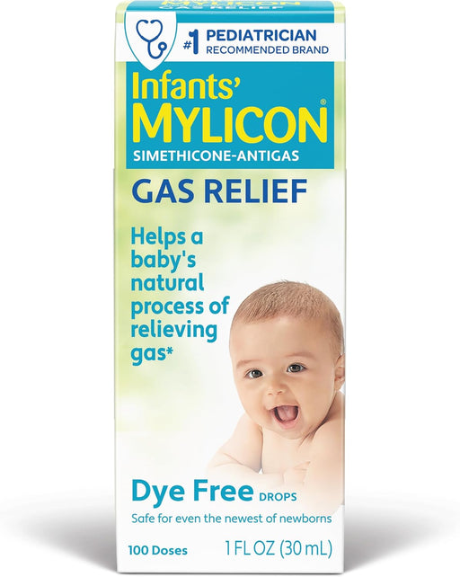 Gas Relief Drops for Infants and Babies, Dye Free Formula, 1 Fl Oz.
