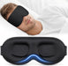 ® Sleep Mask for Men Women - 100% Blackout Eye Masks for Sleep - 3D Soft Sleeping Mask for Side Sleepers - Zero Pressure Lash Extensions Eye Cover Shade for Airplane Travel Essentials, Black