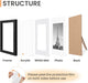5x7 Picture Frame, Photo Collage Wall Decor Set of 10, Black