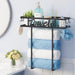 Wall Mounted Towel Rack for Bathroom, Towel Storage for Above Toilet