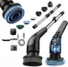 LIVINGPRO Electric Spin Scrubber, Cordless Cleaning Brush with Long Handle
