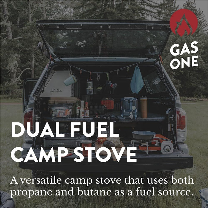 GS-3400P Propane or Butane Stove Dual Fuel Stove Portable Camping Stove - Patented - with Carrying Case Great for Emerge