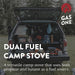 GS-3400P Propane or Butane Stove Dual Fuel Stove Portable Camping Stove - Patented - with Carrying Case Great for Emerge
