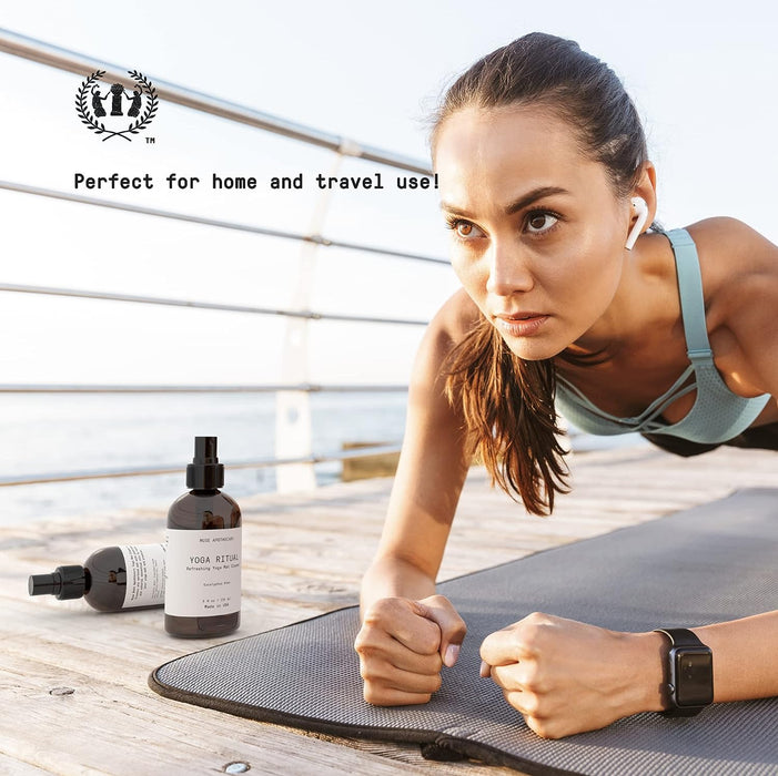 Yoga Ritual - Aromatic and Refreshing Yoga Mat Cleaner, 8 oz, Infused with Essential Oils - Eucalyptus Mint