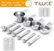 Stainless Steel Measuring Cups & Spoons Set, Cups and Spoons
