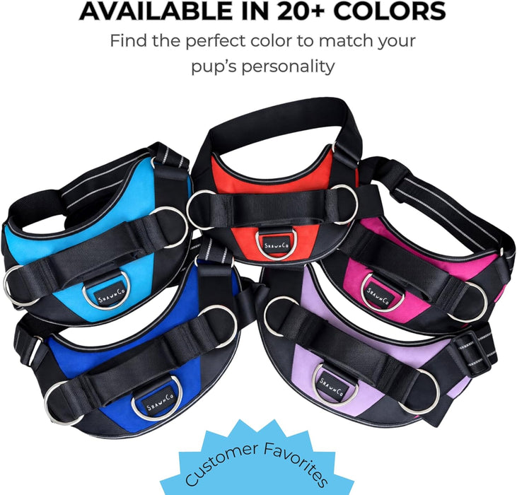 Essential Dog Harness, No-Pull Pet Vest (Oceanic Blue,S)