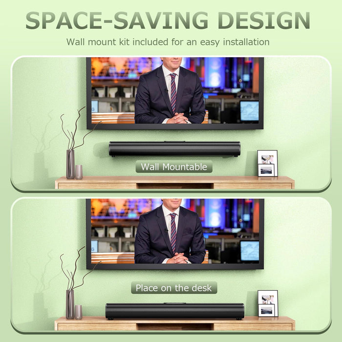 80W Sound Bar for Smart TV with HDMI ARC & Bluetooth 5.0