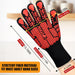 BBQ Gloves, 1472°F Heat Resistant with Silicone Grip Oven Mitts