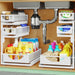Under Sink Organizer, 2-Pack 3-Tier Pull Out Cabinet Organizers and Storage