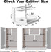 Under Sink Organizer, L-Shaped 2 Tier Pull Out Cabinet Organizer