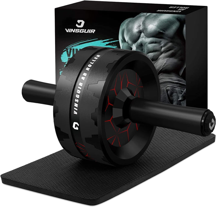 Ab Roller Wheel, Abs & Core Workout Equipment for Home Gym with Knee Pad Accessories, Abdominal Wheel for Full-body Stre