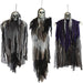 3 Pack Hanging Halloween Skeleton Ghosts Decorations, Grim Reapers for Best Halloween Outdoor Decorations