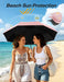 Compact Travel Umbrella for Rain - Windproof Automatic Umbrellas, UV Umbrella for Sun Protection with Black Anti-UV Coat