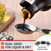 Stainless Steel Magnetic Measuring Spoons Set of 8, Black