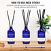 Reed Diffuser Set with Sticks, Sandalwood Scented Oil Diffuser for Bathroom, Room Fresheners, Home Fragrance Bedroom Off