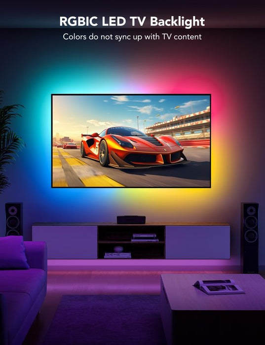 Govee Smart TV LED Backlight Strip, RGBIC for 40-50inch TVs