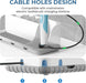 Bathroom Counter Organizers and Storage with 3 PCS Qtip Holder (White)