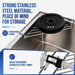 Stainless Steel Corner Sink Shelf with Triangular Open Wire Rack(2, Silver)