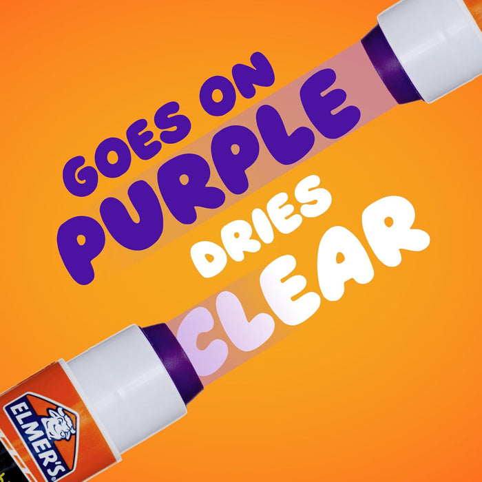 Elmer's Disappearing Purple School Glue Sticks, Washable, 7 Grams, 30 Count - Posters, Back to School, Bulk Pack for Cla