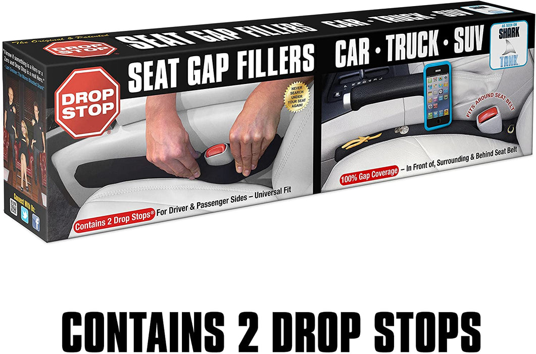 – 2 Original Car Seat Gap Fillers (Shark Tank) + Dash Pad + Light