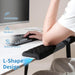 L-Shaped Desk Elbow Pad for Desk, Memory Foam Elbow Support Padding with Non-Slip, Ergonomic Desk Edge Cushion, Wrist Co