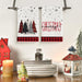Red Black Snowman Christmas Kitchen Towels Set of 4 18x26 Inch