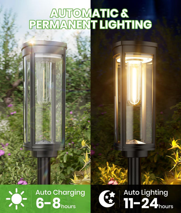 Solar Lights Outdoor, 8 Pack, Warm White, IP65