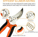 Pruning Shears, 4 Pack Garden Shears with Gardening gloves, Clippers Handheld, Stainless Steel Garden Snips, Pruners for