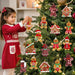16pcs Gingerbread Man Ornaments for Christmas Tree Decorations